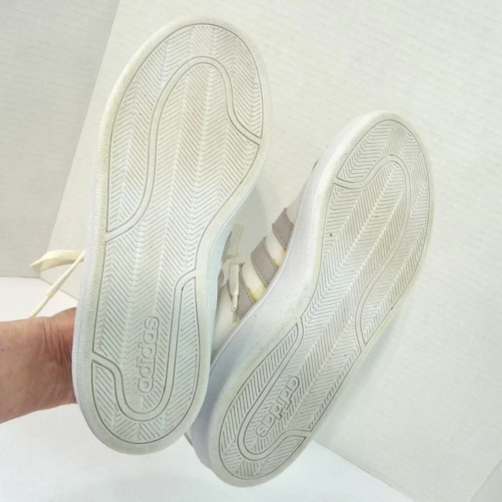 ADIDAS CLOUDFOAM LEATHER SNEAKERS SIZE 7